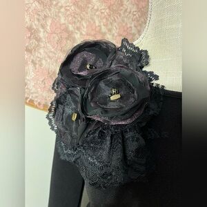 Midnight Gold shoulder bow